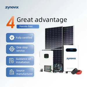 เครื่องกำเนิดไฟฟ้าพลังงานแสงอาทิตย์สำหรับบ้าน Zynovix 220/380V ระบบอินเวอร์เตอร์ไฮบริด PV แบบโมโนคริสตัลไลน์ซิลิคอน พร้อมตัวควบคุม MPPT - Product Image 1