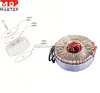 Transformateur rond/annulaire/torique de 110 à 220 volts, élévateur de tension, de 220 à 110 volts, abaisseur de tension