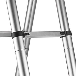 Escalera Telescópica Plegable de Aluminio con 13 Peldaños, Capacidad de Carga de 150 kg, Escalera Extensible para Exteriores (Aluminio 6063T5) - Product Image 4