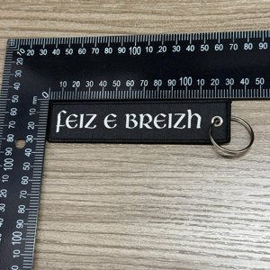 Portachiavi personalizzato eco-friendly <span class=keywords><strong>in</strong></span> acciaio inossidabile con ricamo a doppia faccia con lettere personalizzate Design di <span class=keywords><strong>volo</strong></span> - Product Image 2