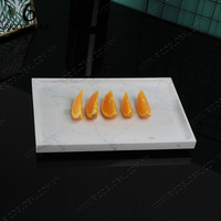Plateaux décoratifs Art Déco en métal pour vanité, rectangulaires, ovales, à motif marbré à carreaux, pour bijoux et encensoirs, pour la maison et le bureau, OEM