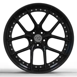 Premium Forged Wheels 2 Pieces Multi Spoke Sport Car Wheels - Set Of Forged Alloy Rims