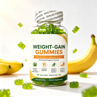 Vegan Vegetarische Gelatinevrije Pectine-gebaseerde Agar Glutenvrije Echte Fruit Gewichtstoename Gummies