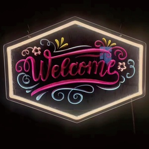 All'ingrosso Custom LED Neon USB <span class=keywords><strong>buon</strong></span> segno di natale consegna veloce per l'ufficio casa negozio al dettaglio arredamento interno No MOQ - Product Image 3