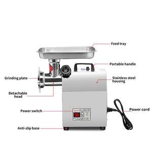 Broyeur/hacheur automatique 850W 100kg/h pour la transformation du bœuf, du porc et du <span class=keywords><strong>poulet</strong></span>, broyeur à viande électrique commercial - Product Image 1