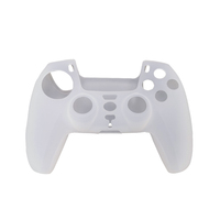 Housse de protection en silicone souple antidérapante de couleur unie ergonomique pour manette PS5, accessoires de jeu