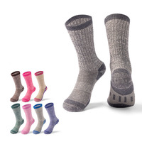 FS004 Chaussettes de randonnée à coussin thermique Chaussettes de travail pour hommes femmes Échantillon gratuit