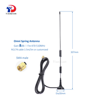 Antena Externa Magnética de Alta Ganancia 8dBi 470Mhz 490M 500M 510M