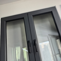 Ventana Abatible Doble de Aluminio Negro Moderno HANNOVER, Marco con Rotura de Puente Térmico, Vidrio Triple Aislante Low-E, Certificación Energy Star 5+