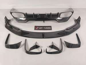 Per <span class=keywords><strong>BMW</strong></span> <span class=keywords><strong>serie</strong></span> <span class=keywords><strong>8</strong></span> G14 G15 G16 840i M850i M Sport coupé 2020-2022 asciutto/bagnato in fibra di carbonio diffusore paraurti posteriore per auto - Product Image 6