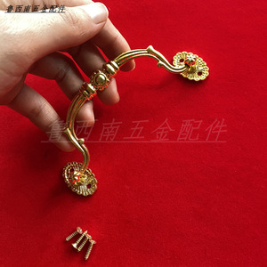 มือจับเฟอร์นิเจอร์ ทองโบราณ โลหะผสมสังกะสี รูปทรงแปลกใหม่ ตู้แบบดั้งเดิม ลิ้นชัก ทนทาน - Product Image 1
