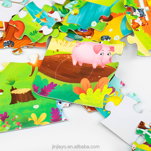 Jinayon Tùy Chỉnh Trẻ Em Phim Hoạt Hình <span class=keywords><strong>50Pcs</strong></span> Giấy Câu Đố Cmyk Trò Chơi Ghép Hình Câu Đố Giáo Dục Đồ Chơi Cho Bé Trai & Cô Gái-Train Xe Buýt Câu Chuyện Bán Buôn - Product Image 4