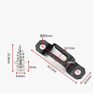 full-through and half-through <b>sliding</b> fasteners Invisible two-in-one furniture connectors hidden mother-and-child fasteners - Product Image 6