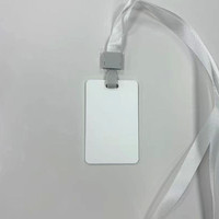 Étiquettes de bagages anti-perte en acrylique FPR à double face par transfert thermique, étiquettes suspendues par sublimation et badges professionnels