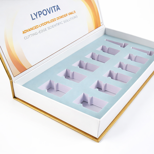 Boîte d'emballage cosmétique personnalisée OEM, boîte rigide en papier spécial pour solutions de soins esthétiques médicaux, fabricant avec vernis sélectif UV - Product Image 4