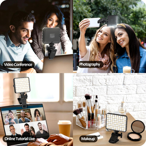 Mobile <b>Phone</b> Computer Fill Light Video Conference Selfie Beauty LED Charging Portable Mini Clip Fill Light - Product Image 4