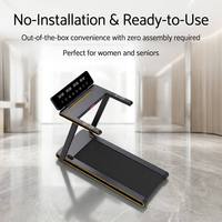 Tapis roulant électrique pliable Powermax Home pour sous le bureau avec inclinaison automatique, écran LED, fonction calories, moteur 1.0HP