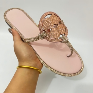 Sandalias de Alta Calidad con Hebilla Metálica y Parte Superior de PU, Sandalias de Diseñador, Chanclas de Moda, Sandalias de Playa para Mujer - Product Image 5