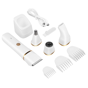 เครื่องโกนหนวดไฟฟ้า4 in 1สำหรับผู้หญิงเครื่องกำจัดขนแบบชาร์จไฟได้เครื่องโกนขนแบบไม่เจ็บสำหรับบริเวณบิกินี่/จมูก/รักแร้ผู้หญิงที่เล็มบิกินี่