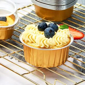 125ml 5 oz rond élimination Alu aluminium Pot/tasse feuille conteneur étain casseroles pour la cuisson rôtir <span class=keywords><strong>Broi</strong></span> recyclable - Product Image 5