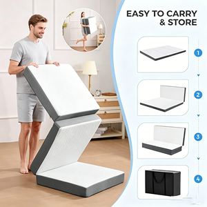 Colchón de Espuma Ecológico, Transpirable, Plegable en Tres Partes, Económico y Moderno, Fácil de Transportar, Limpiar, Suave y Cómodo, Comprimido al Vacío - Product Image 1