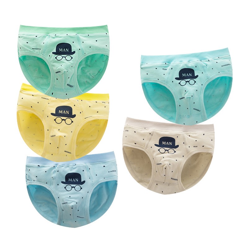 Нижнее белье для мальчиков Sunny Baby, хлопковые трусы с мультяшным рисунком, большие, средние и маленькие детские трусы