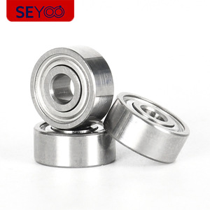 ตลับลูกปืนเม็ดกลมร่องลึกขนาดเล็ก R2ZZ 3.175x9.525x3.967 มม. เหล็กโครเมียม ปิดผนึก ZZ สำหรับเครื่องมือความแม่นยำสูง - Product Image 1