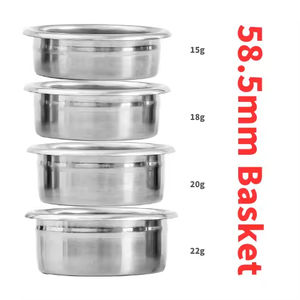 15g 18g 20g 22g 22mm 24mm 26mm 28mm Height 58.5mm Stainless Steel Stocked Liangyuan Coffee Portafilter Basket for Espresso - Product Image 2