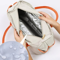 Sac fourre-tout multifonctionnel isotherme OEM pour maman, sac à langer portable, sac à déjeuner pour pique-nique, sac de voyage personnalisé pour bébé et maternité pour mère