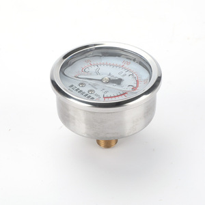 Manomètre axial résistant aux vibrations Longqi Automation YN60Z 1,6 MPa pour huile hydraulique et pneumatique - Product Image 1
