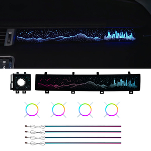 Kit d'éclairage d'ambiance de luxe pour voiture Symphony pour Land Rover Evoque, bande LED intérieure, éclairage en fibre optique acrylique, vente directe usine - Product Image 1