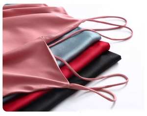 100% poliéster cristal satén tela brillante Oeko Tex 6a grado 100% Mulberry pura seda Charmeuse tela para juego de cama de Bambú - Product Image 6