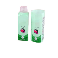 Étiquette thermorétractable en PVC imprimée UV imperméable avec logo personnalisé pour les étiquettes de bouteilles de jus, 50 feuilles