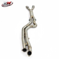 Section intermédiaire en acier inoxydable KM Premium 76-123 mm pour BMW M2 G87 M3 G80 M4 G82 S58 3.0T – Amélioration d'échappement sport à longueurs égales