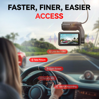 Système de suivi Redtiger Dealer F4 4K Mini, boîte noire de voiture, enregistreur vidéo double objectif, écran tactile, vision nocturne, capteur de stationnement 24h/24