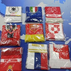 France Football Fan Scarf Cheering Souvenir Satin Shiny Polyester Fashion Portable Soccer Club Any Country Promotional <b>Gift</b> - Product Image 3