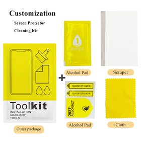 Màu vàng và trắng ướt/khô làm sạch bộ dụng cụ máy tính phụ kiện cài đặt khăn lau OEM & ODM chấp nhận được - Product Image 2