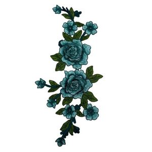Fabricante de Venta Directa, 25 Colores Disponibles, Parches de Flores Bordados en 3D, Parches de Flores con Lentejuelas - Product Image 6