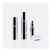 Flacons cosmétiques sans air en aluminium de luxe 15ml/30ml/50ml avec pompe pulvérisatrice pour crème pour les yeux et emballage de lotion