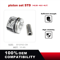 RACEORLY 059107103CC Set Ring Piston 83mm untuk Audi Q7 VW Touareg Audi Q7 3.0 TDI V6 CNRB CRCA Diesel 6-Silinder