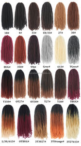 Cheveux Torsadés Cubains KAMA Ombré, Mèches à Tresser <span class=keywords><strong>Afro</strong></span> Kinky Bouclées, Crochet Synthétique Marley Twist en Vrac, Extension Capillaire - Product Image 6