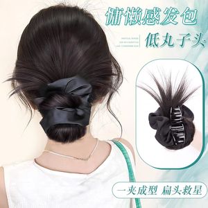 Coletero para el pelo con moño, negro, de alambre resistente al calor, estilo moño bajo, hecho a mano, para mujer, accesorio de peinado - Product Image 4