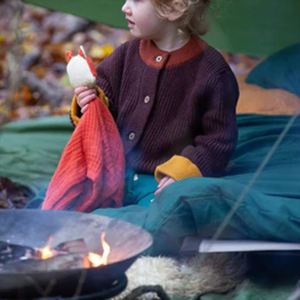 %100 Pamuk Bebek ve Yürümeye Başlayan Çocuklar İçin Kalın, Renkli, Örgü Hırka Süveter, Düğmeli, Bol Kesim, İlkbahar Sonbahar - Product Image 6