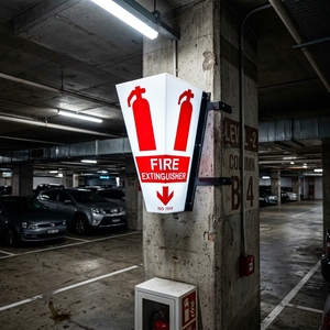 Signalisation d'extincteur haute visibilité de première qualité, réfléchissante, personnalisée, imperméable, en PVC souple, imprimée anti-UV, épaisseur 2mm-5mm, <span class=keywords><strong>avertissement</strong></span> - Product Image 3