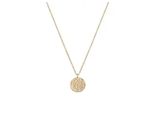 패션 스테인리스 14k 골드 도금 망치 목걸이, 간단한 동전 보석 섬세한 목걸이 선물