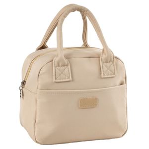 Twill Fabric High Quality Picnic Thermal Cooler Bag Customized Logo Foil Lining <b>Lunch</b> <b>Box</b> Soft Cooler Bag for Food - Product Image 3