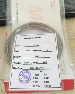 S loại cặp nhiệt điện yếu tố Trần Bạch kim Rhodium dây - Product Image 5