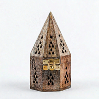Tendances du moment Z.M. Porte-encens Creations Stand, best-seller, design pyramidal, en bois de manguier, écologique, durable