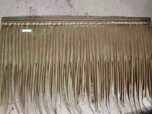 Commercio all'ingrosso protetto UV a prova di fuoco in PVC sintetico tegole di palma tetto di paglia per la casa simulato artificiale paglia simulata - Product Image 4