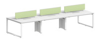 Meubles de bureau modernes, bureau en forme de L, cloison de bureau, poste de travail, cubicles, poste de travail de bureau